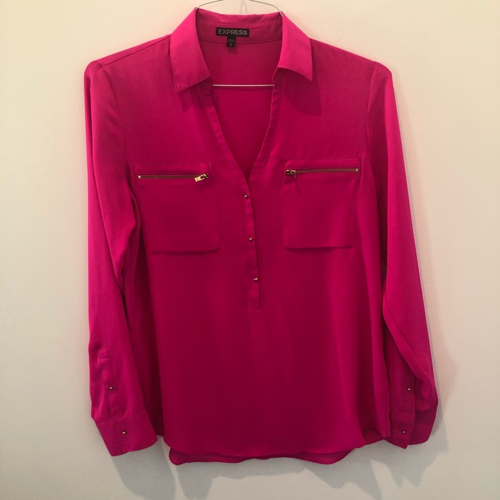 Express Pink Shirt Sz Medium